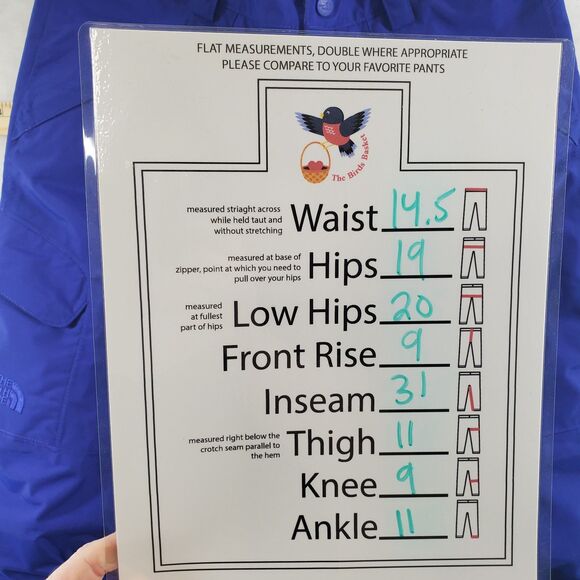 XS The North Face Women's Fourbarrel Insulated Pant Ski Snowboard Blue Low Rise - Picture 3 of 14